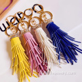 Personnalisés en gros artisanat cuir Tassel Keychain Design